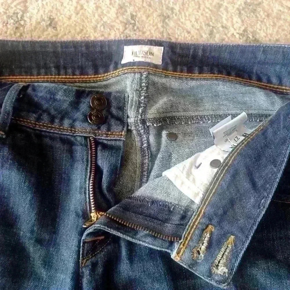 Hudson Womens Dark Wash Collin Mid-Rise Skinny Jean 27 - Picture 10 of 15